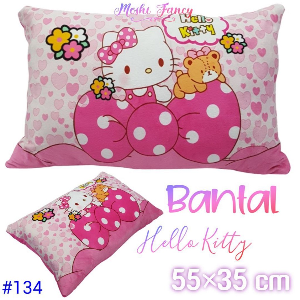 Bantal Kotak Hello Kitty Pita / Bantal Boneka Anak Perempuan Hello Kitty / Boneka Hello Kitty