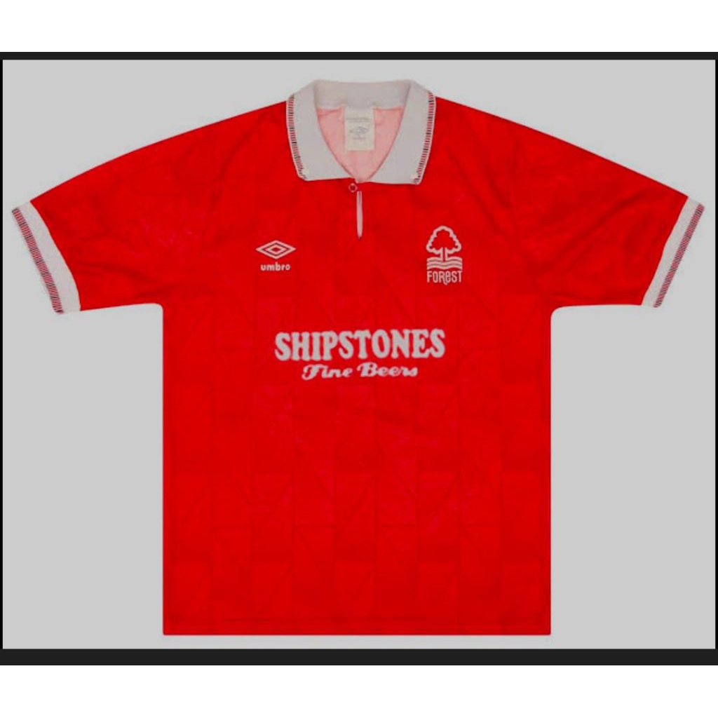 Jersey Retro Nottingham Forrest 1990/92 Size Lengkap S-7XL Blokecore Vintage Classic