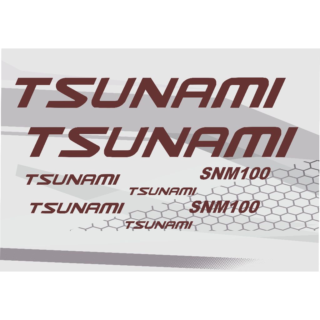 cutting stiker sepeda tsunami snm100