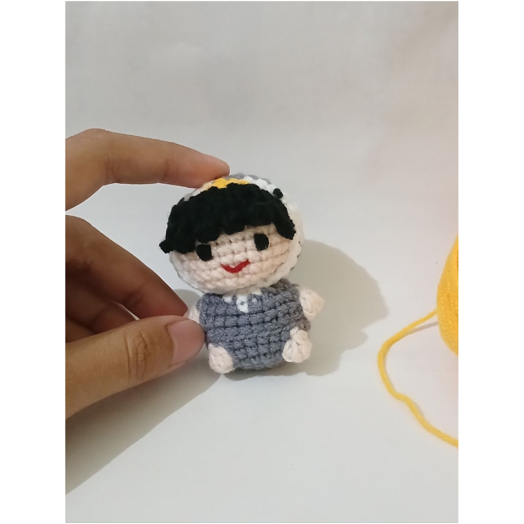 Gantungan kunci rajut idol EXO-DO / Amigurumi DO / Boneka rajut EXO DO