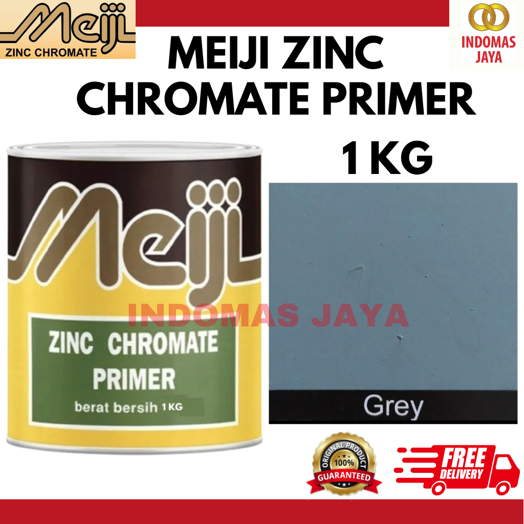 Cat Dasar Meni Besi Zinc Chromate Meiji 1 kg GREY