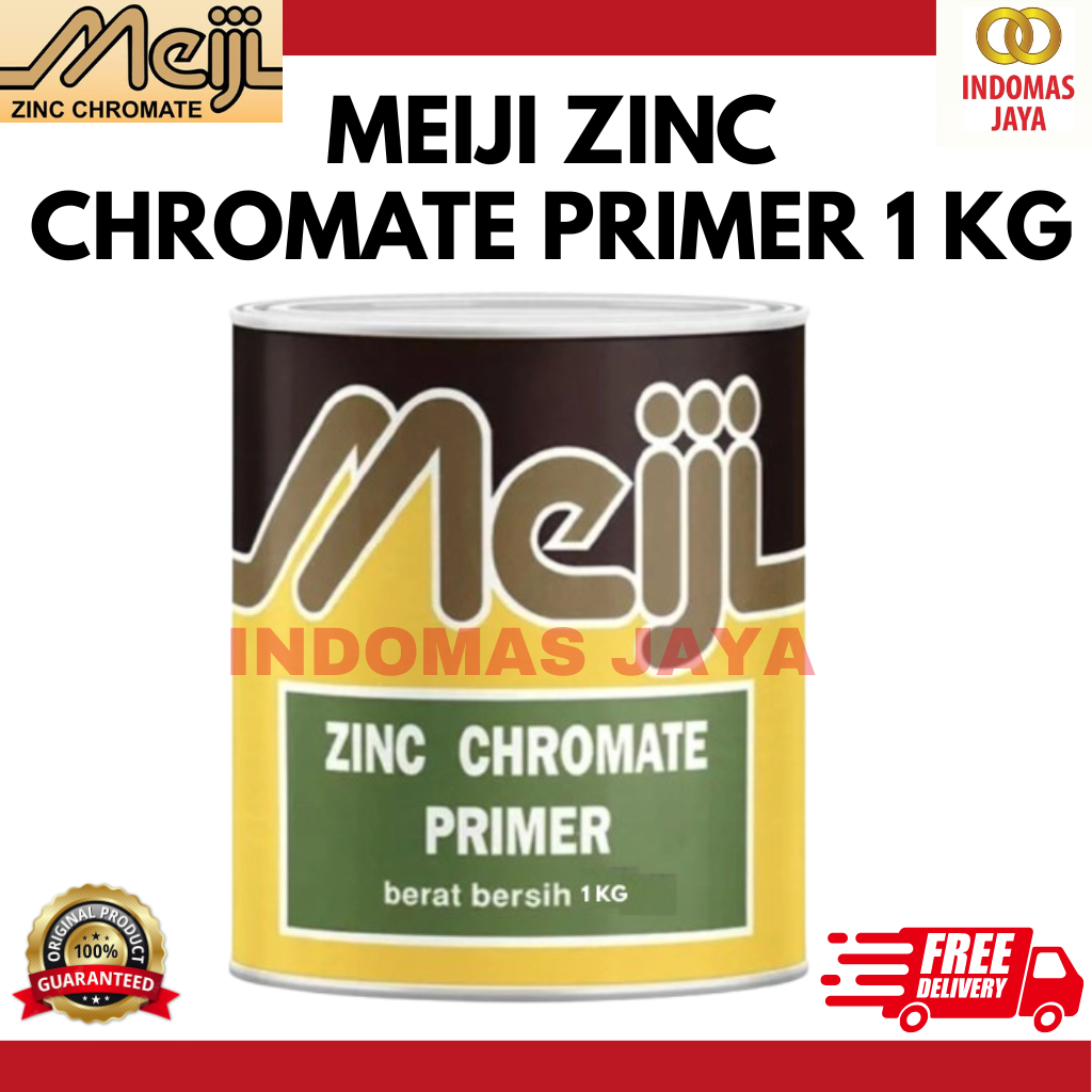 Cat Dasar Meni Besi Zinc Chromate Meiji 1 kg Pilihan Warna