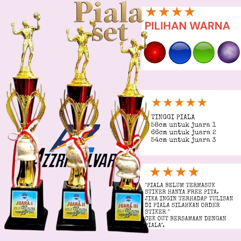 PIALA TROPHY 102 ONIX FG VOLLY PIALA UNTUK JUARA 123