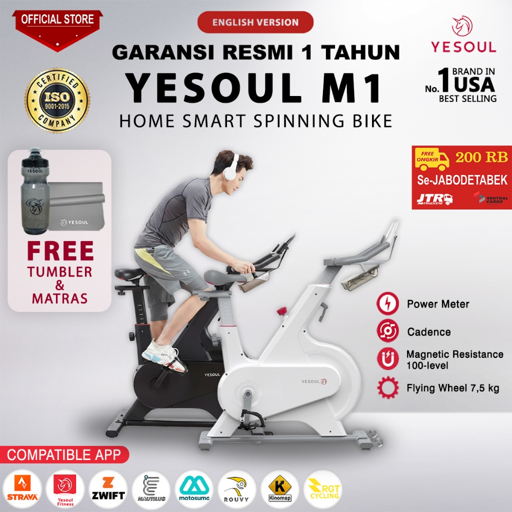 Yesoul Spinning Bike M1 via Kargo