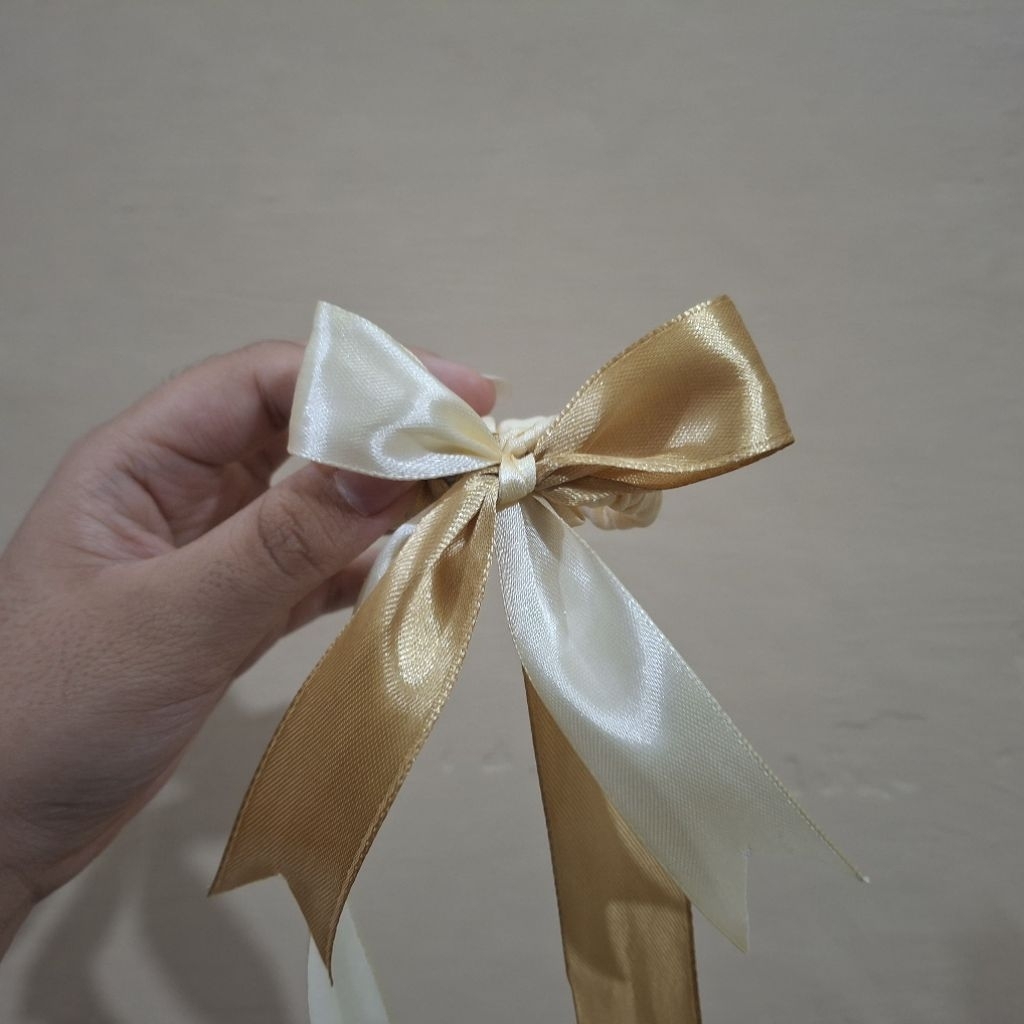 Braided Ribbon Hair Tie Handmade