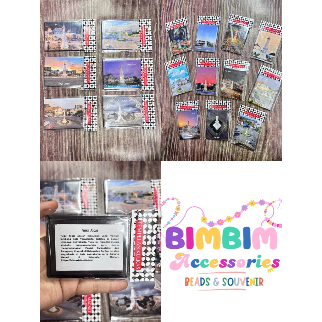 Tempelan Kulkas / Magnet Kulkas / Fridge Magnet / Wisata Khas Jogja