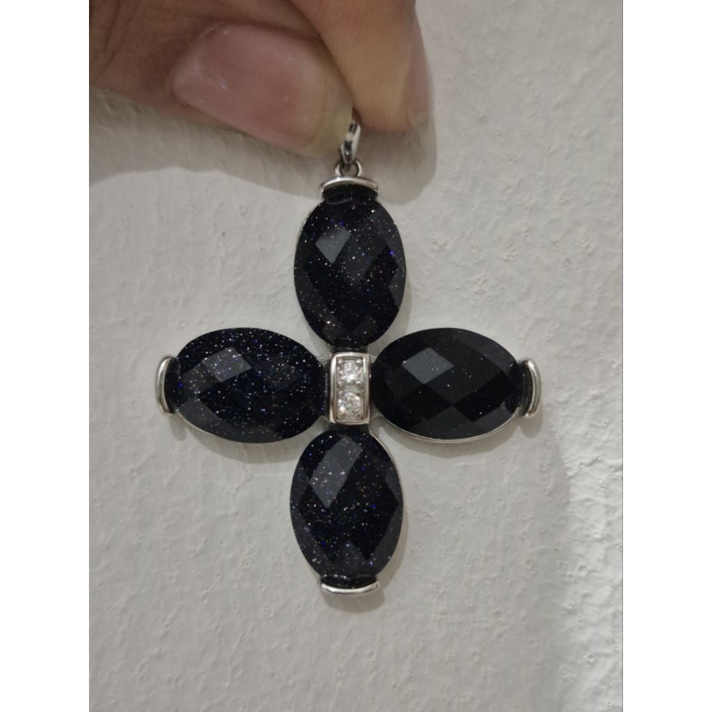 Liontin Salib Aventurine (size L)