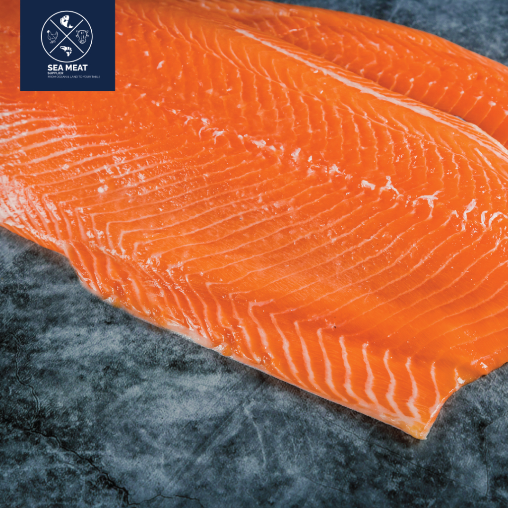 IKAN SALMON FILLET UTUH / LOIN | FRESH FROZEN & SEGAR