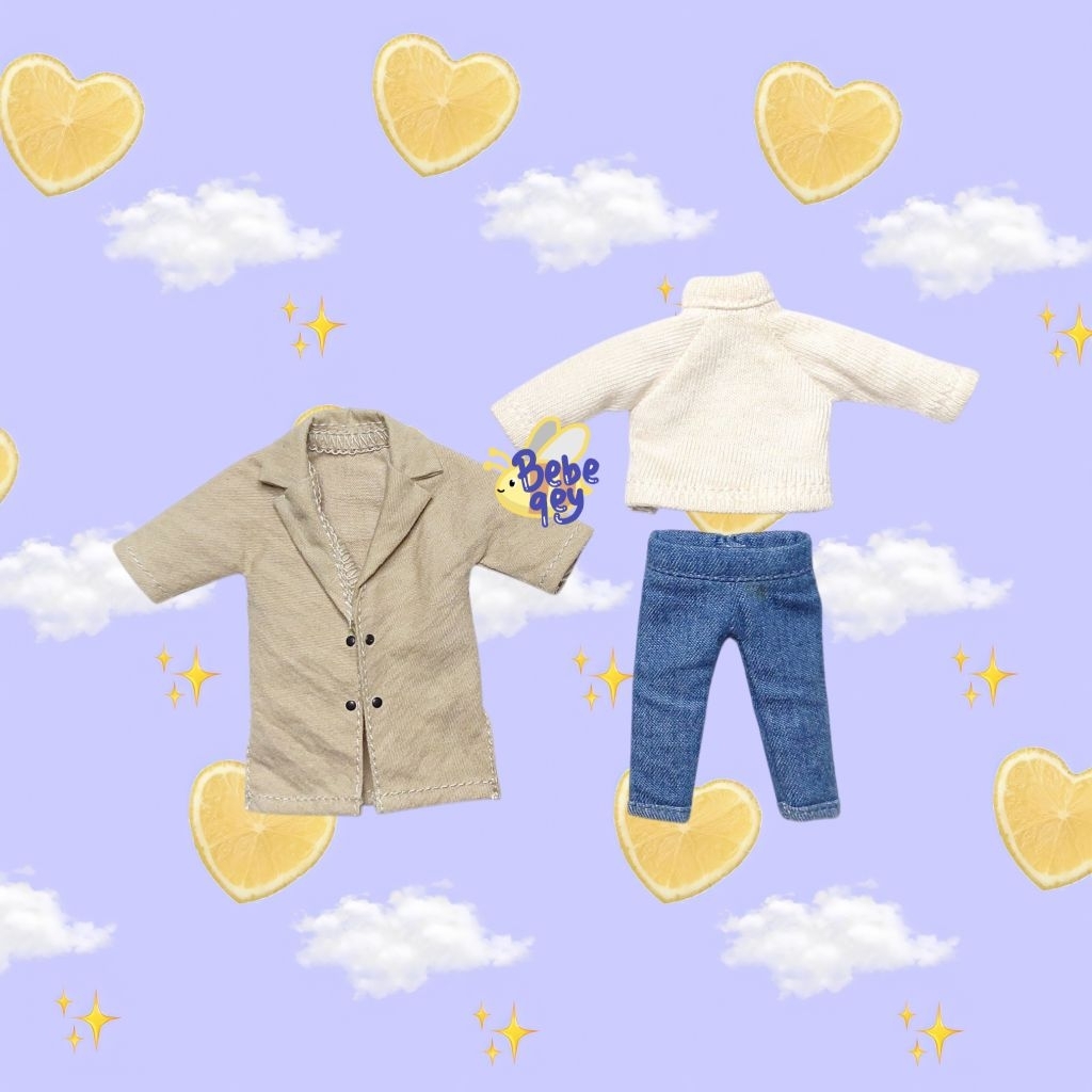 Nendoroid Clothes Long Coat Sweater Long T-Shirt Long Pants Nendo Doll Obitsu11 Ob11 YMY Body