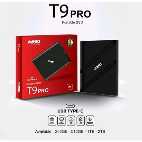 SSD PORTABLE VARRO T9 PRO 512GB 1TB TYPE C