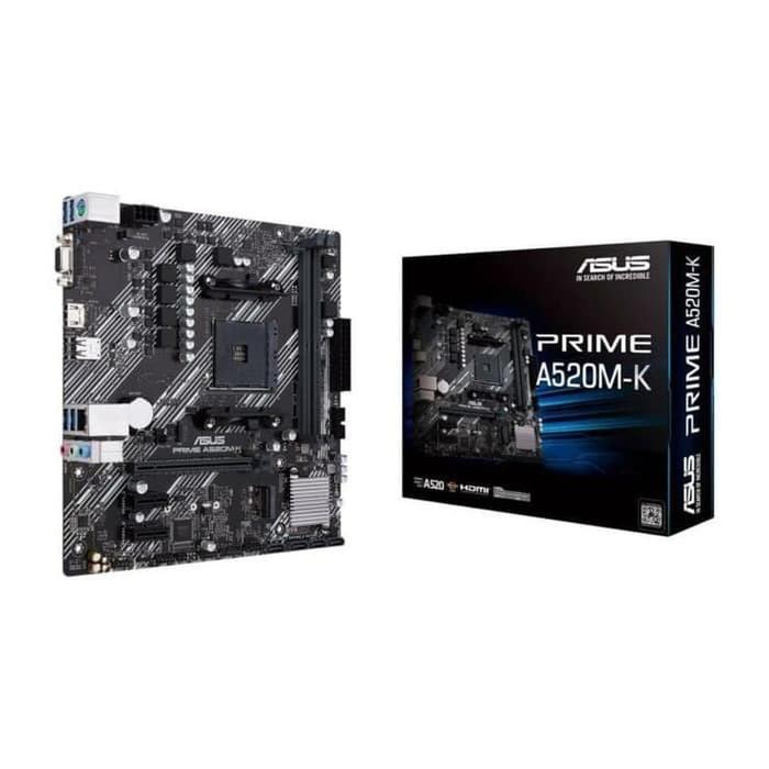 Asus PRIME A520M-K AMD AM4 A520 DDR4 USB 3.2 SATA3