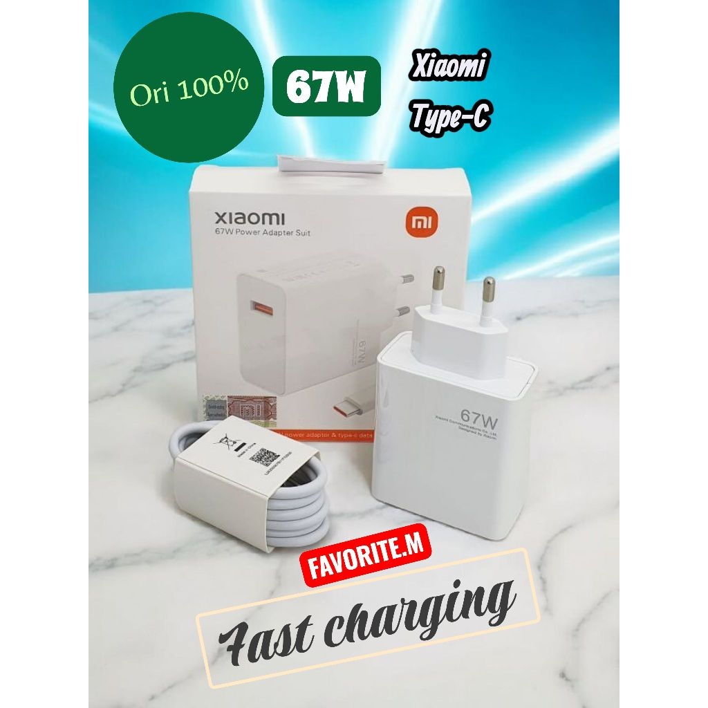 [NEW]Charger xiaomi 67w/Charger Xaiomi type-C 67w fast charger/Xiaomi 67w fast charger/CHARGER XIAOM