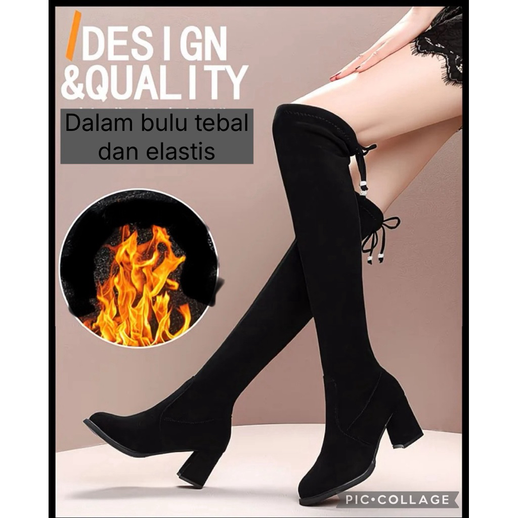 boots winter wanita sepatu winter wanita