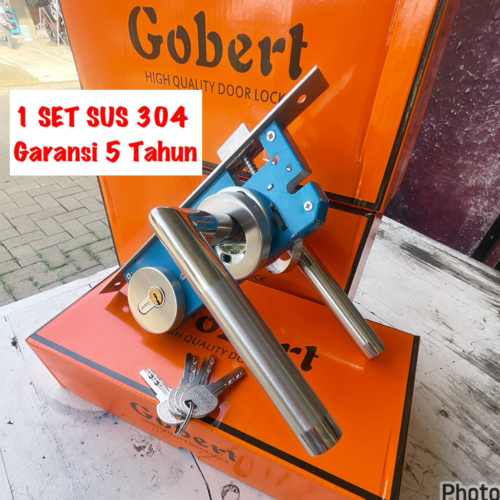 Gobert Kunci Pintu Model Pisah Garansi 5 Tahun handle pintu pisah gobert kunci pintu rumah gobert st