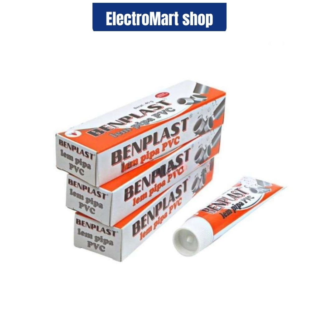 Lem Pipa PVC Paralon Benplast 40 gr Lem Tube Tahan Air Original