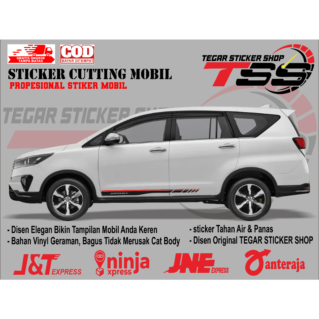 sticker mobil innova sticker mobil toyota innova stiker mobil innova keren stiker variasi body mobil