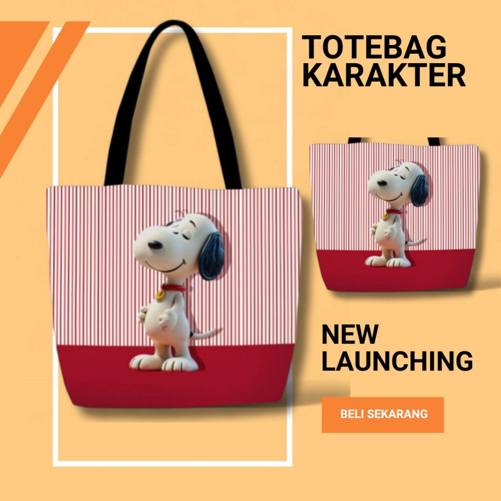 Totebag Karakter Snoopy