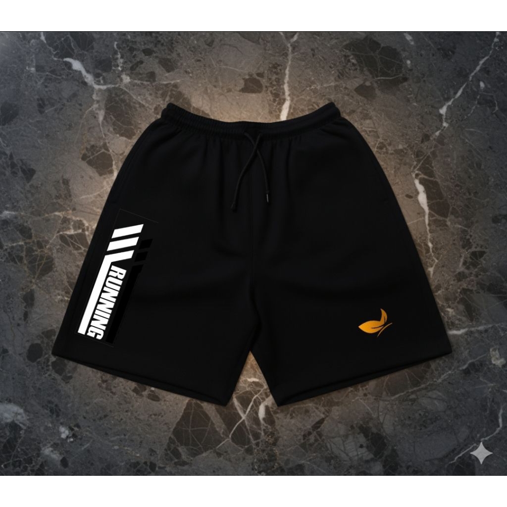 Celana Pendek Jaka Polossan, Celana Pendek Running, Celana Olahraga Pendek Pria Bahan Adem, Celana J