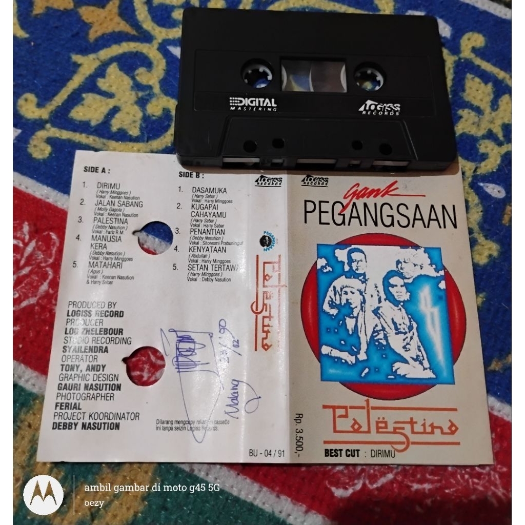 Kaset pita Gank Pegangsaan - palestin