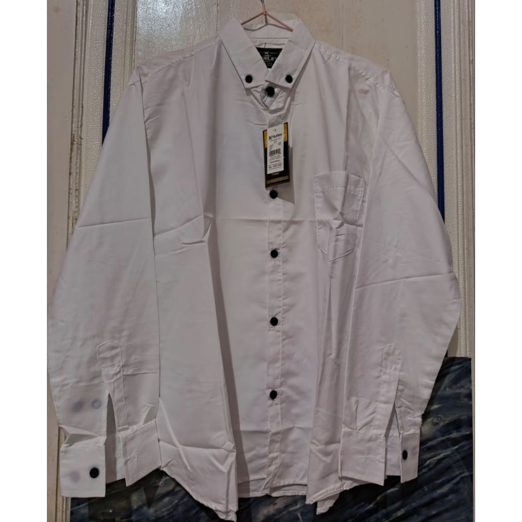 SALE Hurley kemeja polos pria lengan panjang kemeja casual