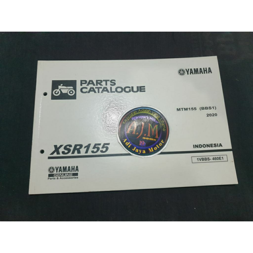 Buku Part Catalog Katalog Copian Yamaha XSR155 XSR 155 2020