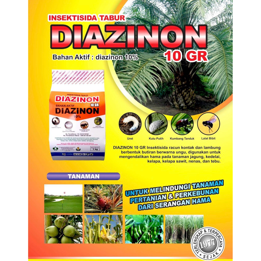 DIAZINON GRANULE 1kg Insektisida ULAT TANAH