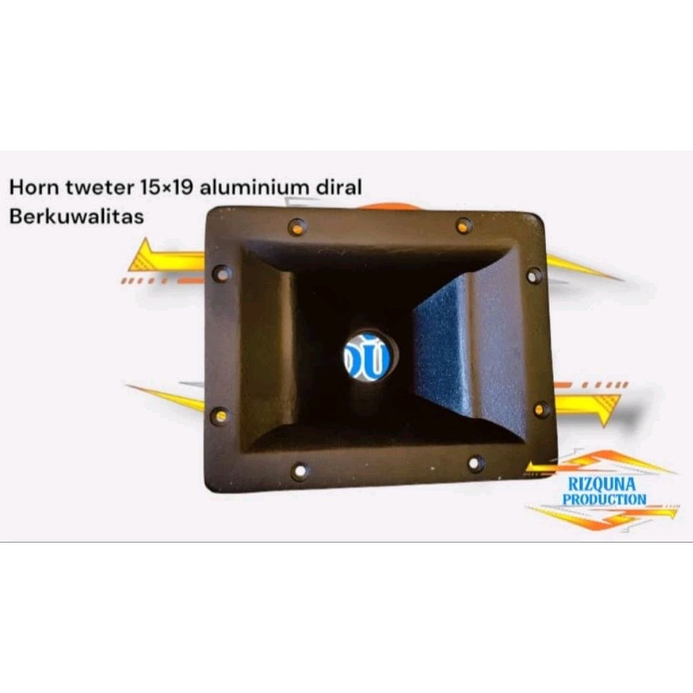 horn/corong tweter UK 15×19 aluminium diral berkuwalitas