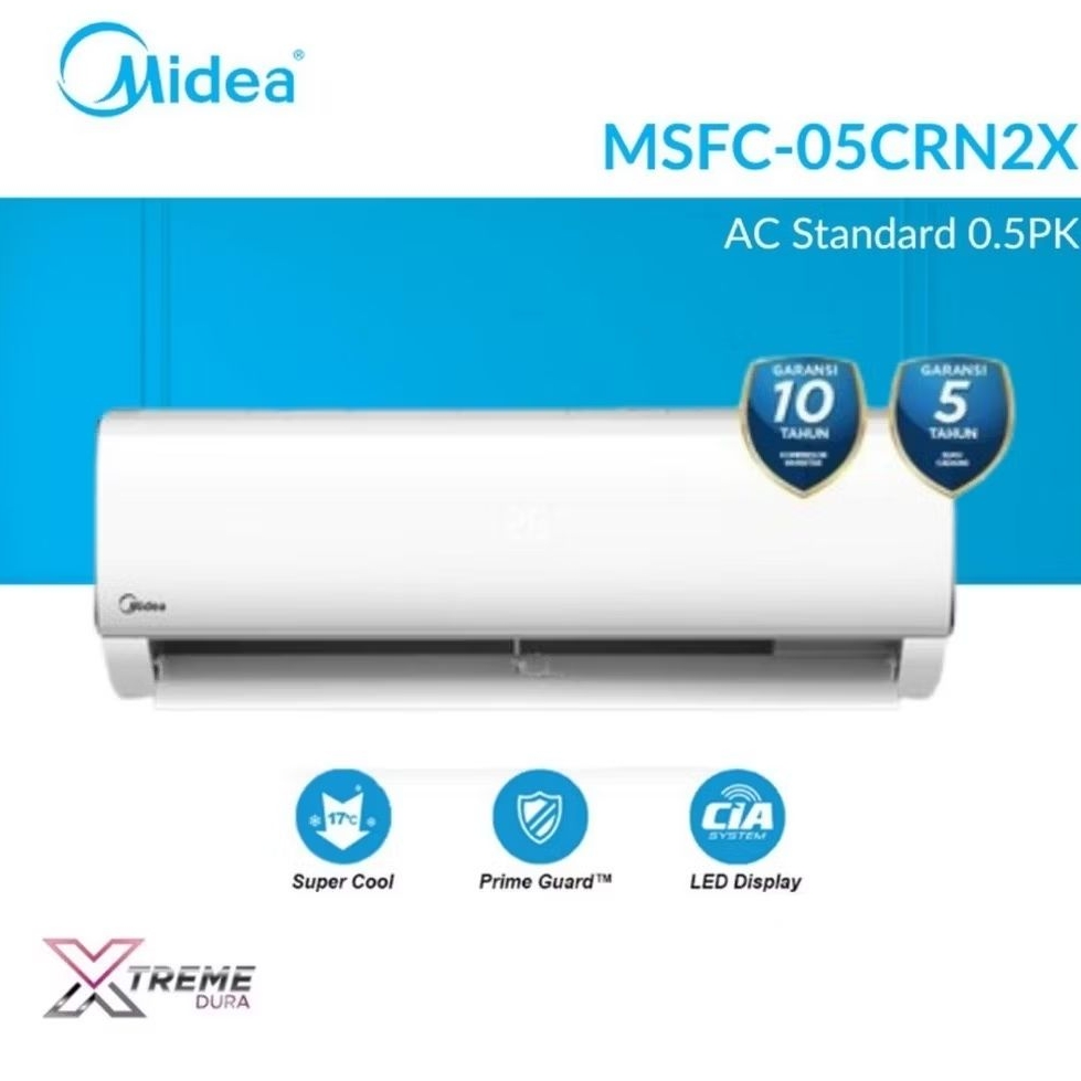 AC Midea 1/2PK MSFCE-05CRN2X / 05CRN2X (Murah Bergaransi)