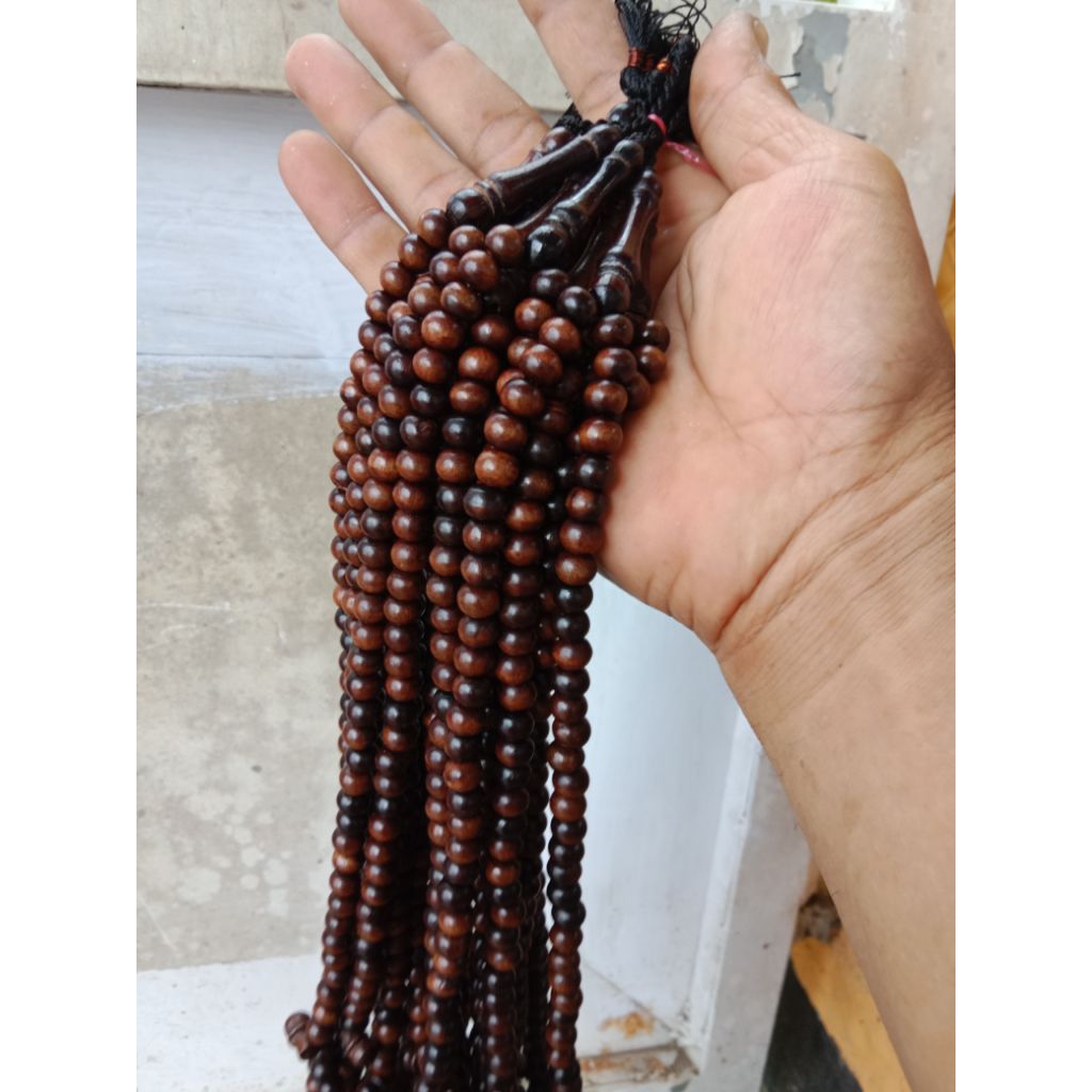 tasbih setigi laut karimun jawa 7mm1 kodi isi 20pcs tasbih setigi hitam
