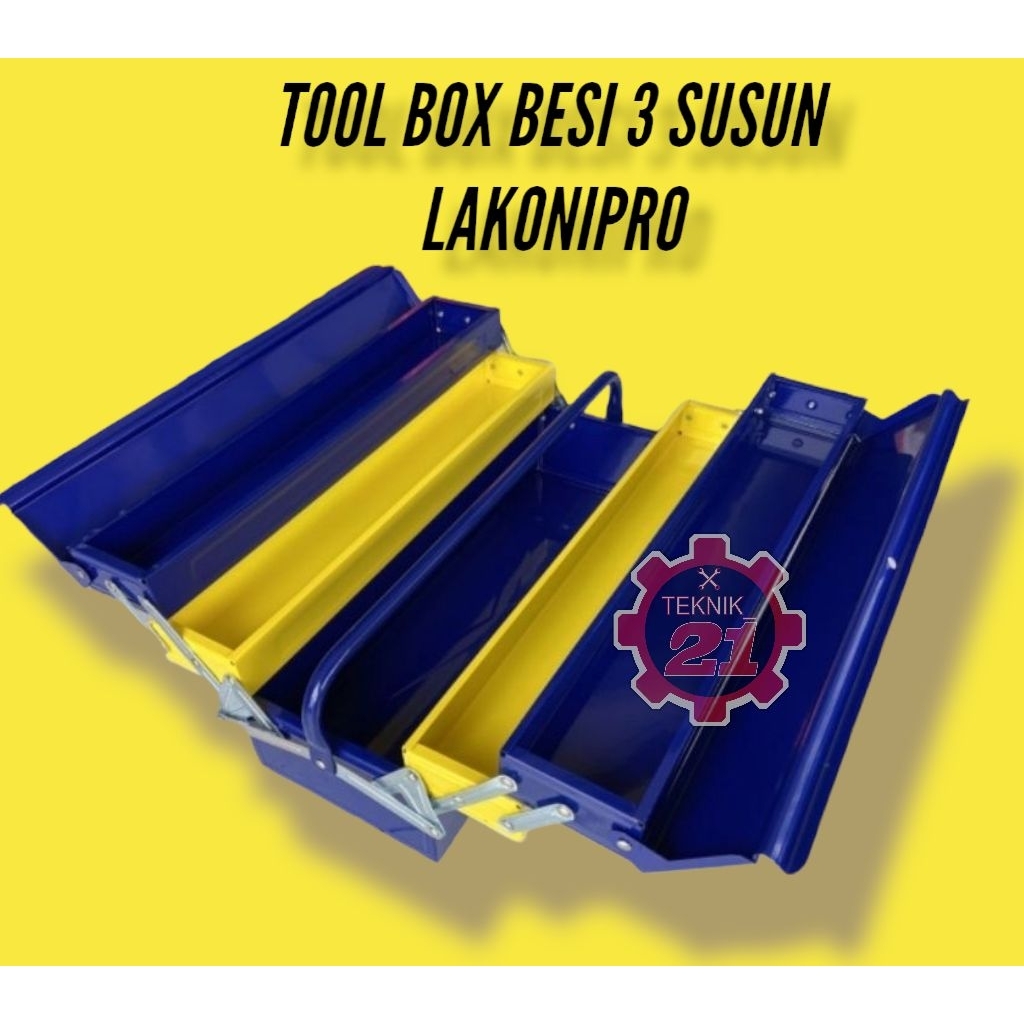 TOOL BOX BESI 3 SUSUN LAKONI PRO TOOL BOX 3 SUSUN BESI JETJO