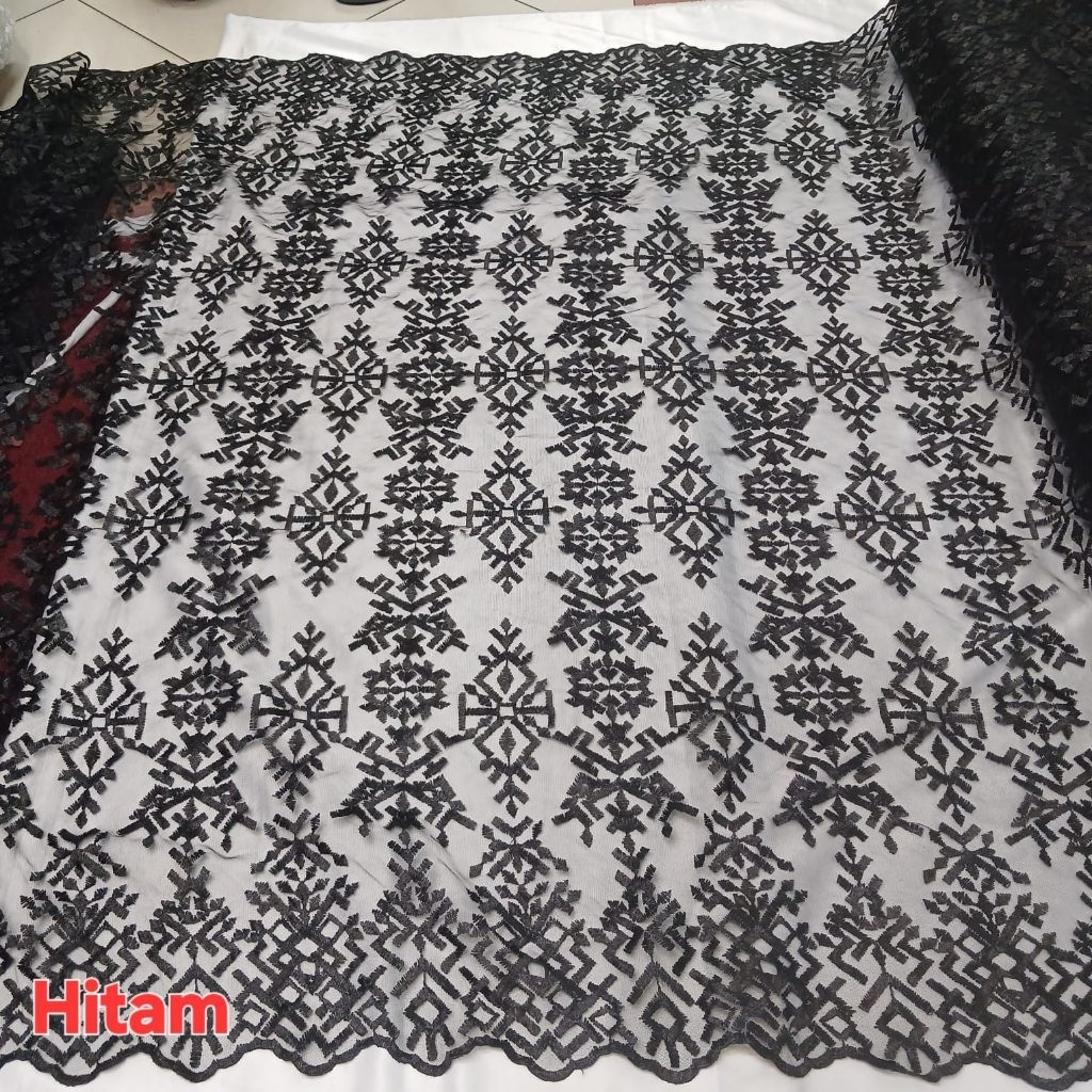 Kain Tulle Ethnick Sapto Motif Terbaru