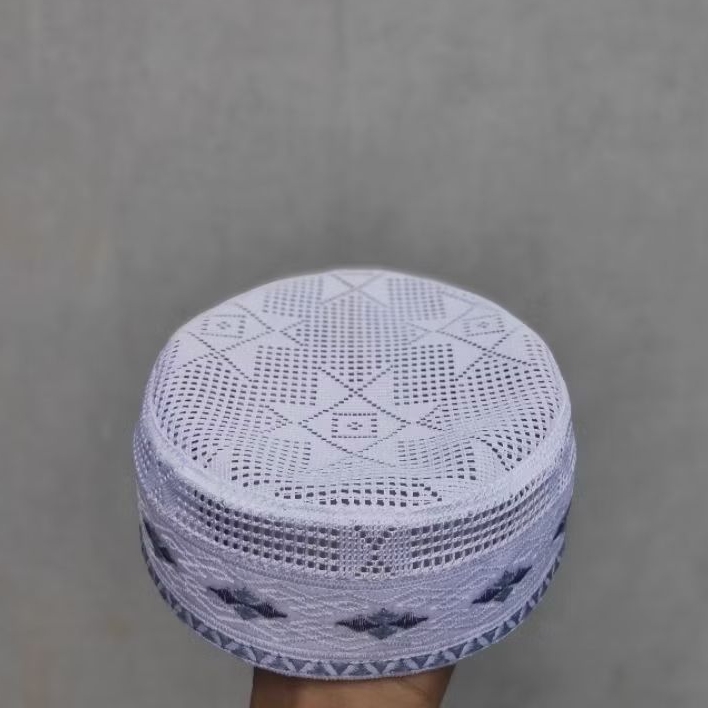 TERBARUkopiah hajir marawis , peci surut 3 jari/5cm,kopiah jaring lulu