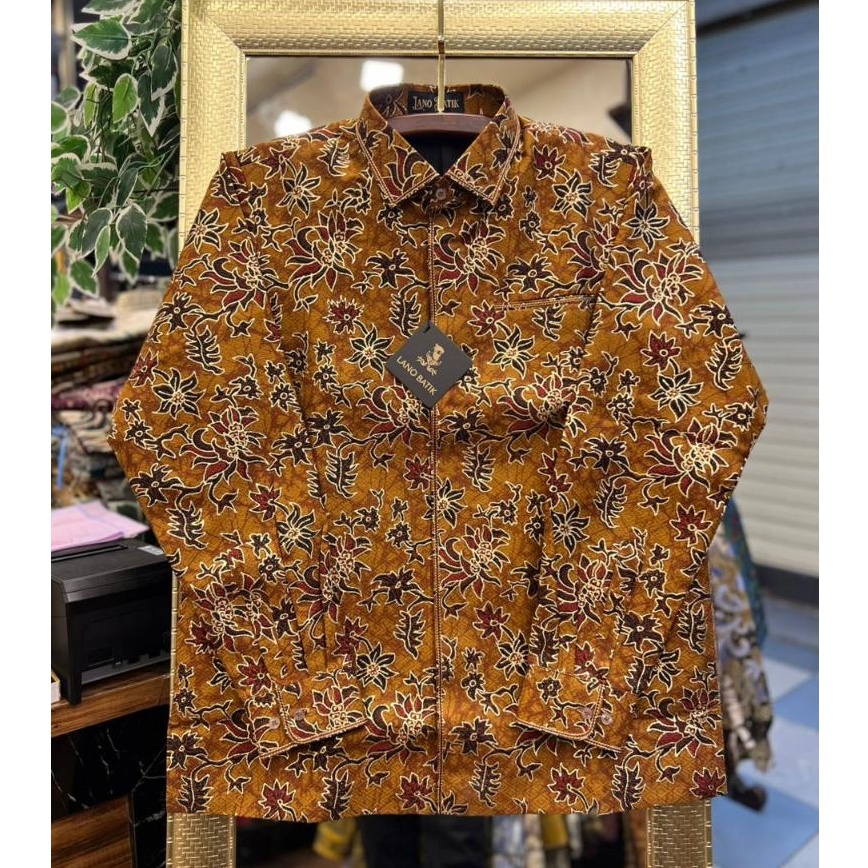 Lano Batik Tulis Prada - Lawasan - Batik Dobby - Baju Batik Pria - Kemeja Batik Pria - Kemeja Batik 