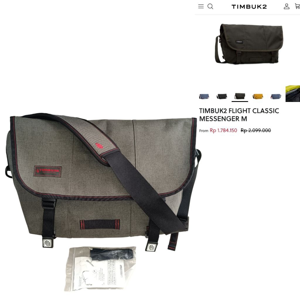 Timbuk2 Classic Messenger Bag M Grey Second