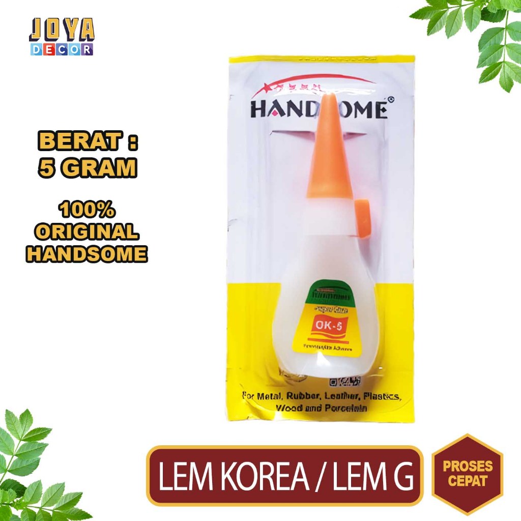Termurah , Lem Handsome Super Glue , Lem Super Glue 5gram , Lem rencengan