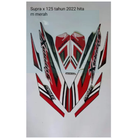 Striping Stiker Supra X 125 PGM FI 2021 2022
