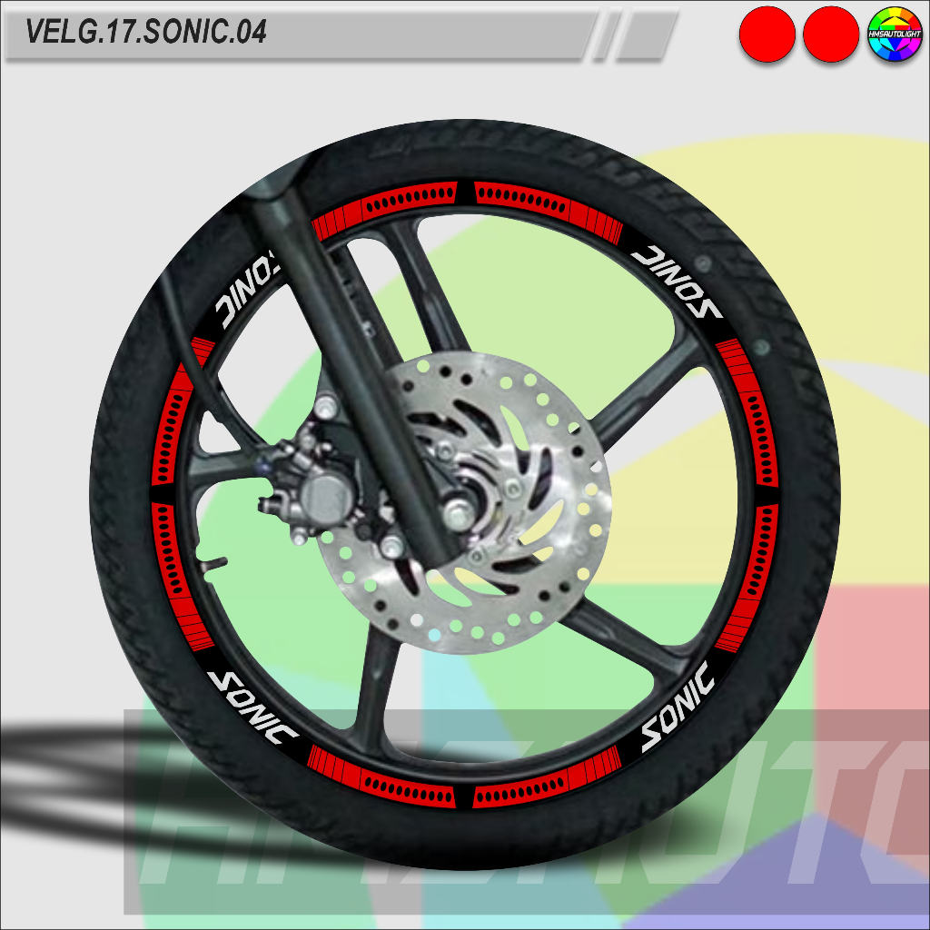 STICKER VELG VARIASI MOTOR SEMUA TYPE RING 17 SONIC VELG.17.SONIC.04