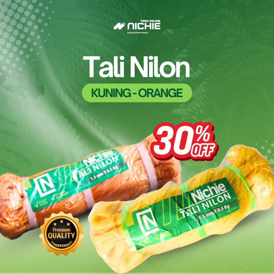 NICHIE TALI NILON – WARNA KUNING & ORANGE