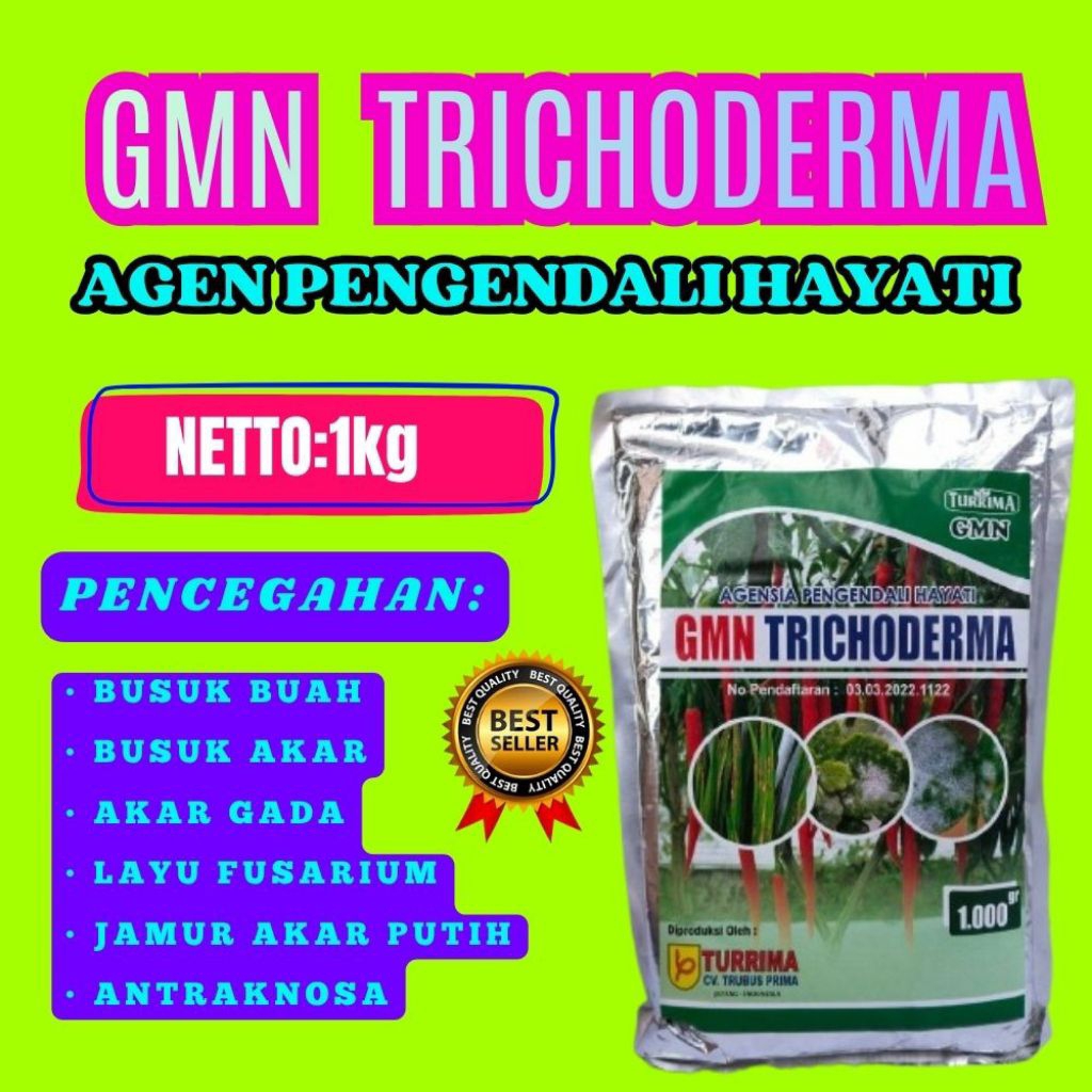 TERLARIS  GMN Trichoderma Erinaceum GMN Trichoderma Cacao Isi 1kg