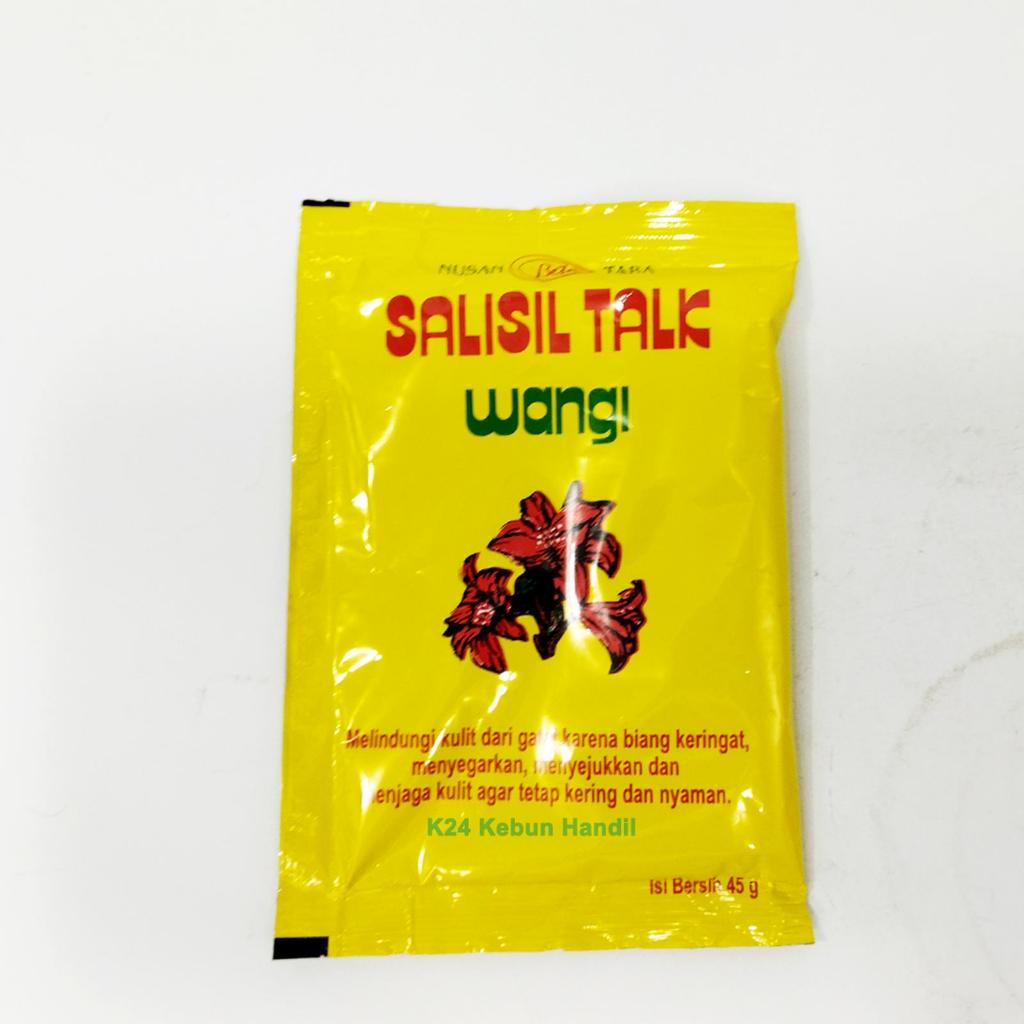 Bedak Salisil / Bedal Salicyl Sachet Kuning Talk Wangi 45 Gram - Salicyl Enhanced