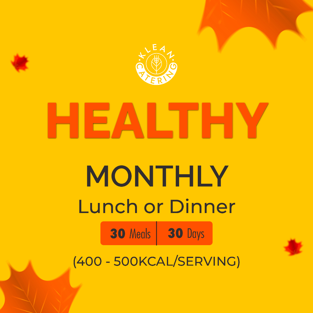 Klean Healthy Diet Catering Sehat - Monthly (30 Meals/30 Days)