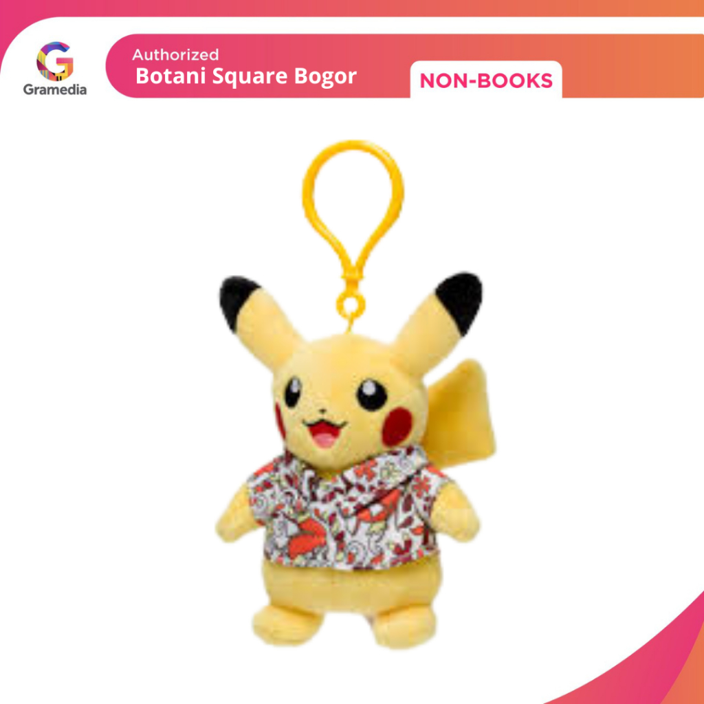 Gramedia Bogor - Pokemon Plush Pikachu Berbatik Magikarp - Bag Charm
