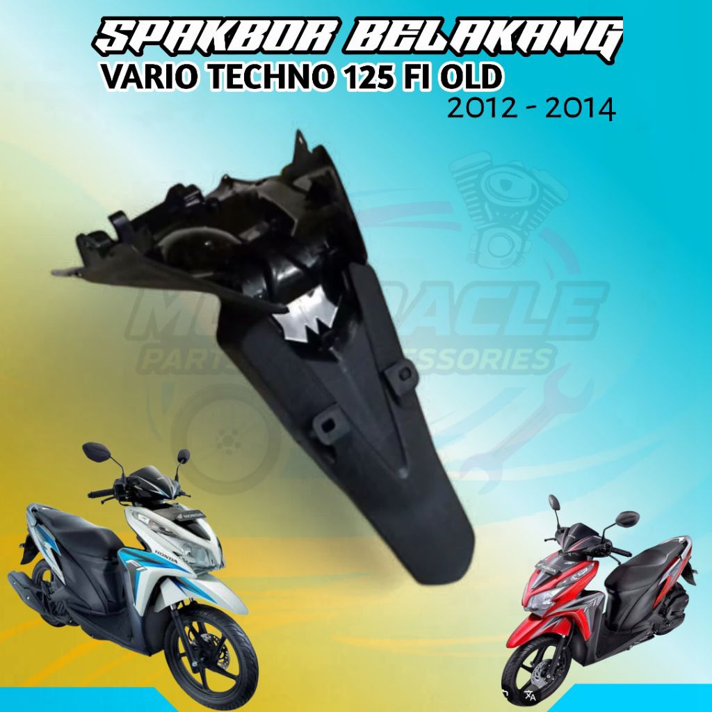 Spakbor Belakang Vario Techno 125 Fi Vario 125 Fi Old Vario Techno 125 Fi 2013 2014 2015 Motorcycle