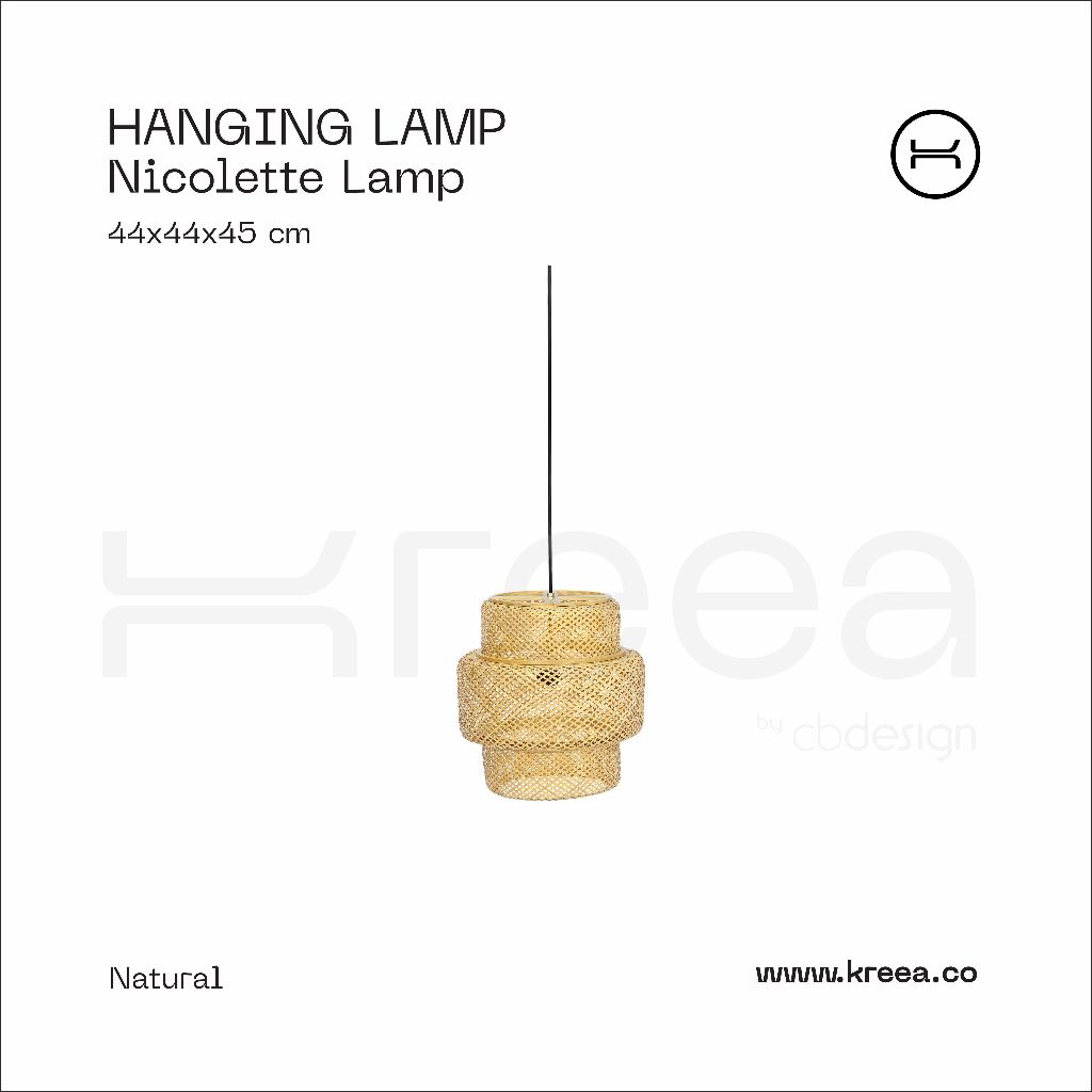 Hanging Lamp - Nicolette Lamp - Handmade 100%