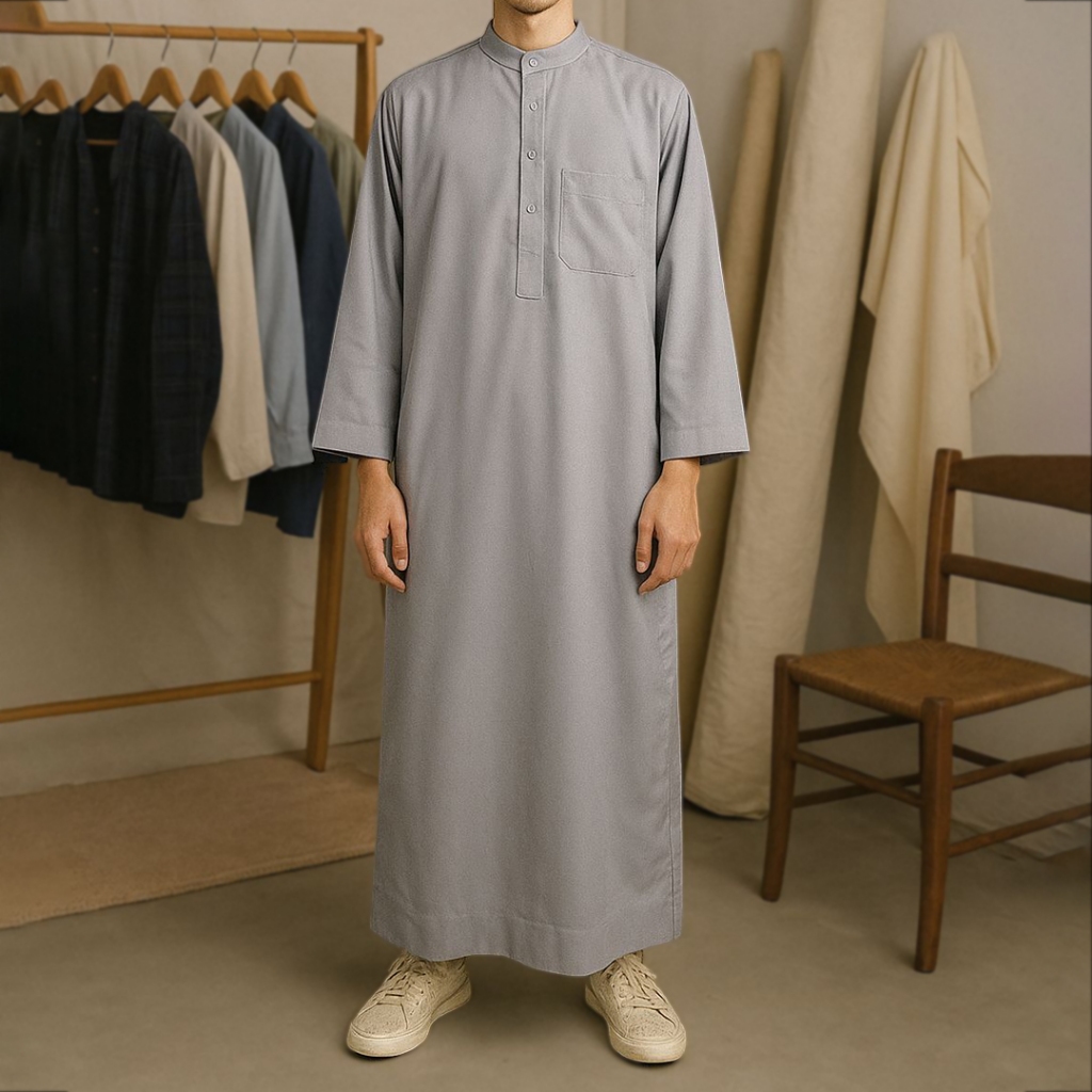 NEW Nash Daily Wear Baju Gamis Jubah Pria Thobe KHALID Series Gamis Pria KHALID series