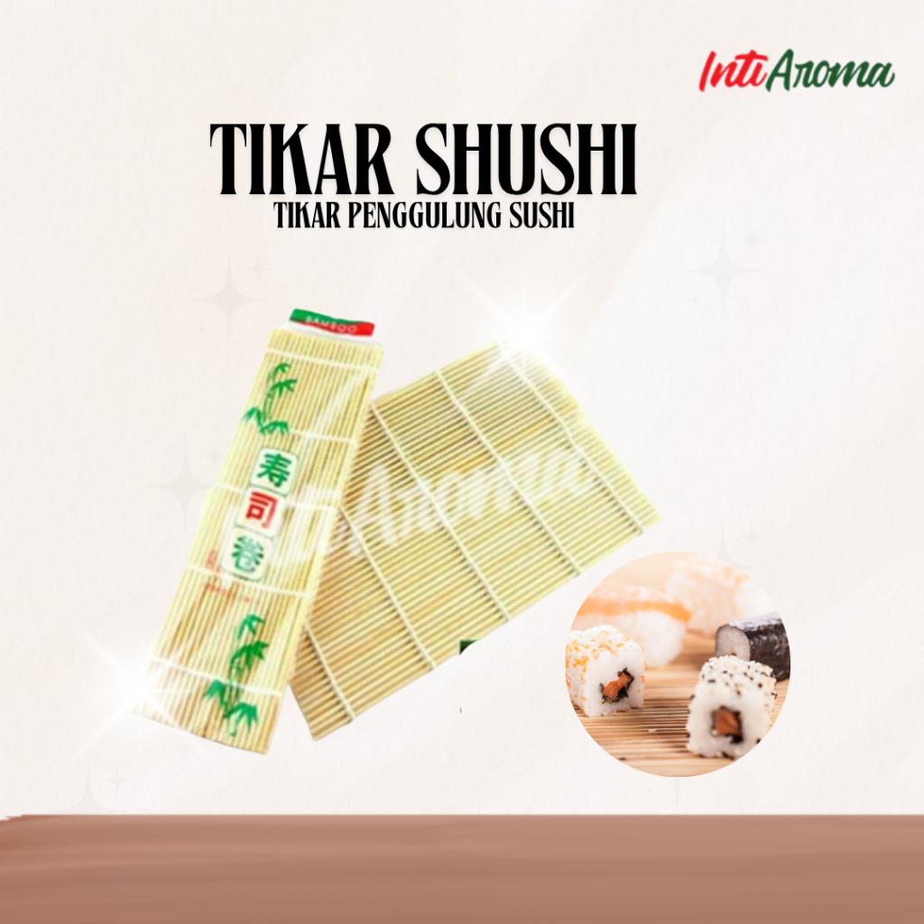 Tikar sushi/tikar penggulung sushi bamboo/alat penggulung nasi