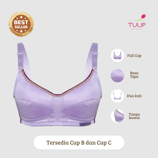Tulip by Christine Everyday Bra - Purple - CBR-2125