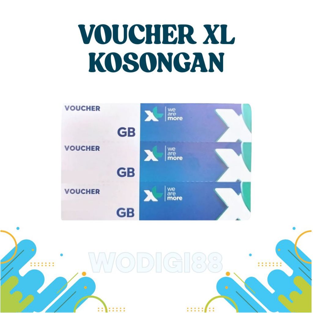 Voucher Kosong XL - Voucher Blank XL