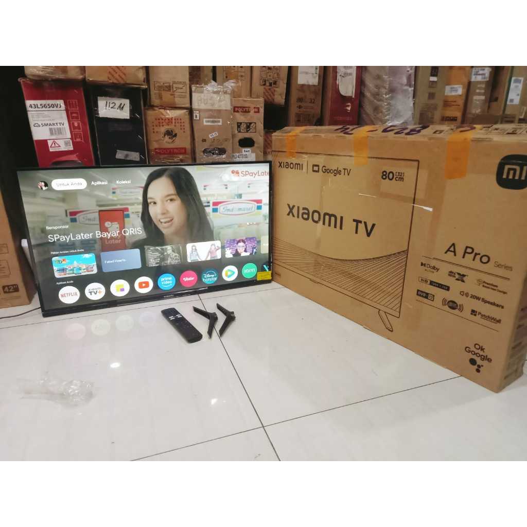 TV LED XIAOMI GOOGLE 32 INC A PRO KONDISI BEKAS MASIH SEGEL (6147R)