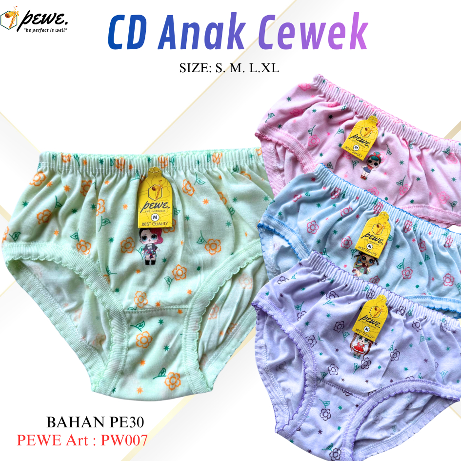 12 pcs celana dalam anak perempuan karakter/cdanak perempuan murah/ cdanak cewek grosi/sempak anak p